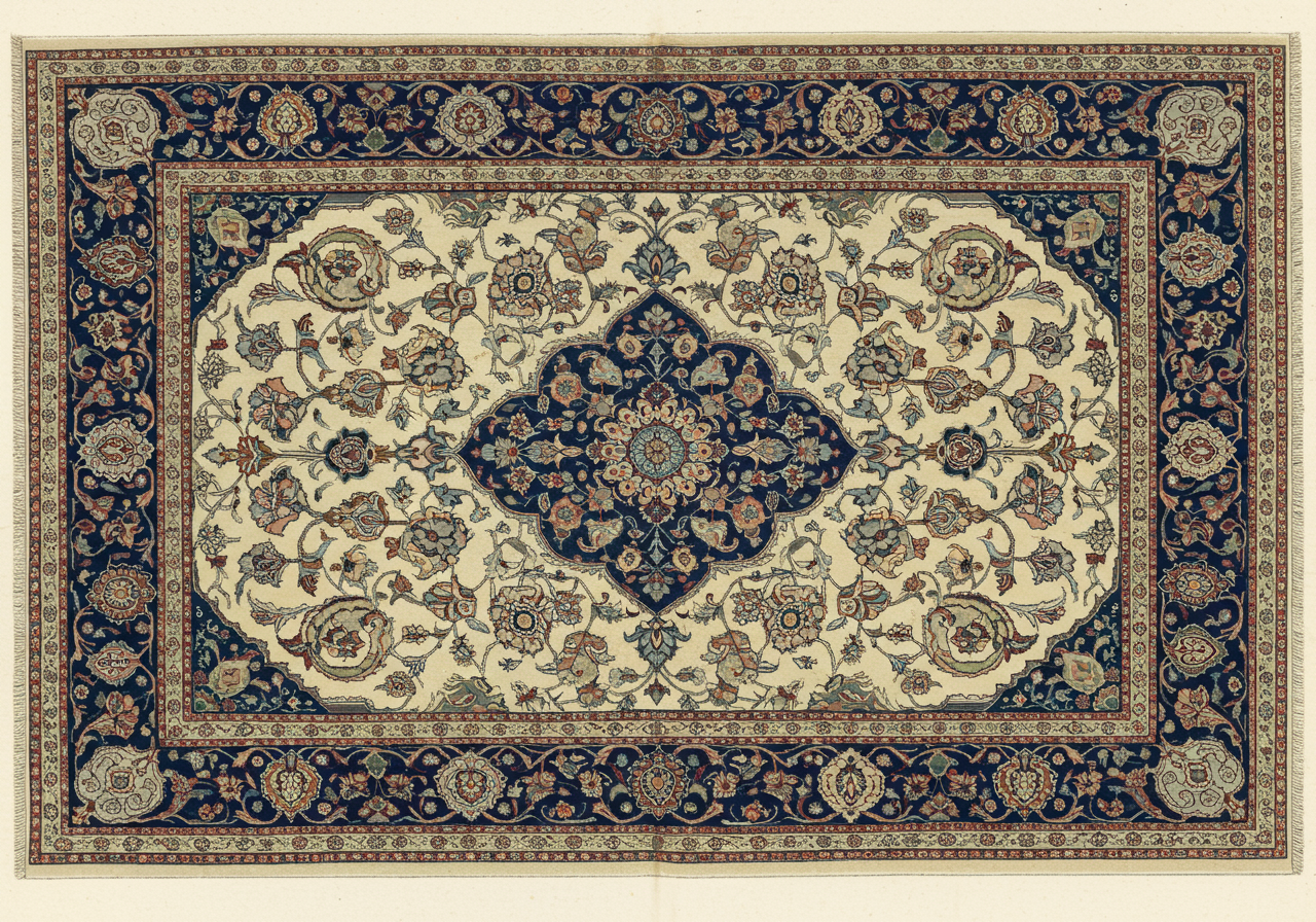 A Tabriz city-workshop rug — the regional city workshop, designed by named master-designers rather than woven on the village or commercial-workshop loom, finer knot but markedly lighter handle than Bidjar