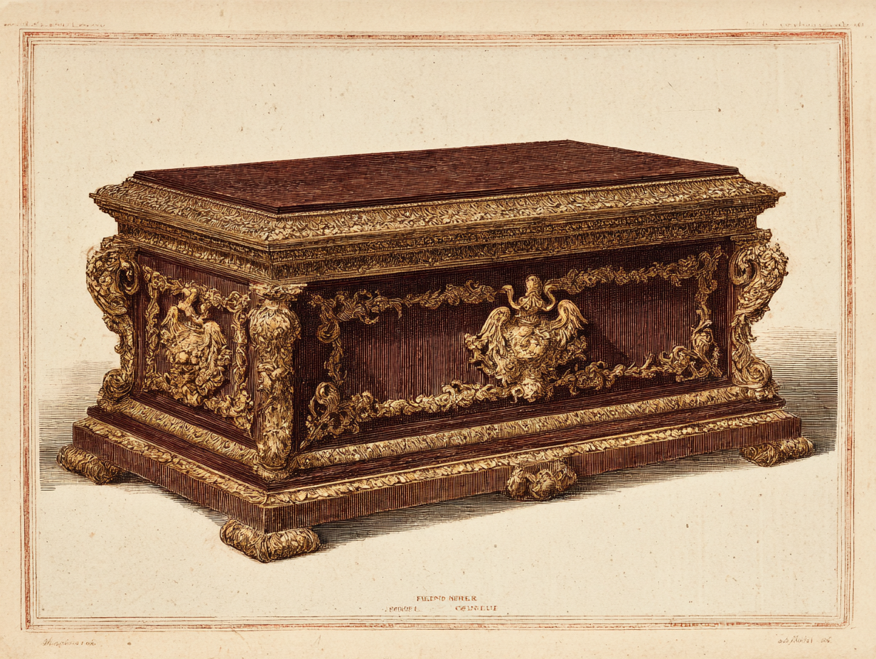 A French Empire commode — Continental late-neoclassical with heavy gilt-bronze imperial mounts, contemporary to Regency
