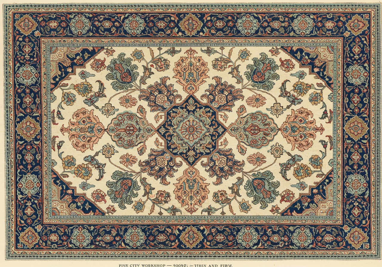 A Senneh rug — fine Kurdish city workshop, distinct Senneh knot, lighter handle than Hamadan