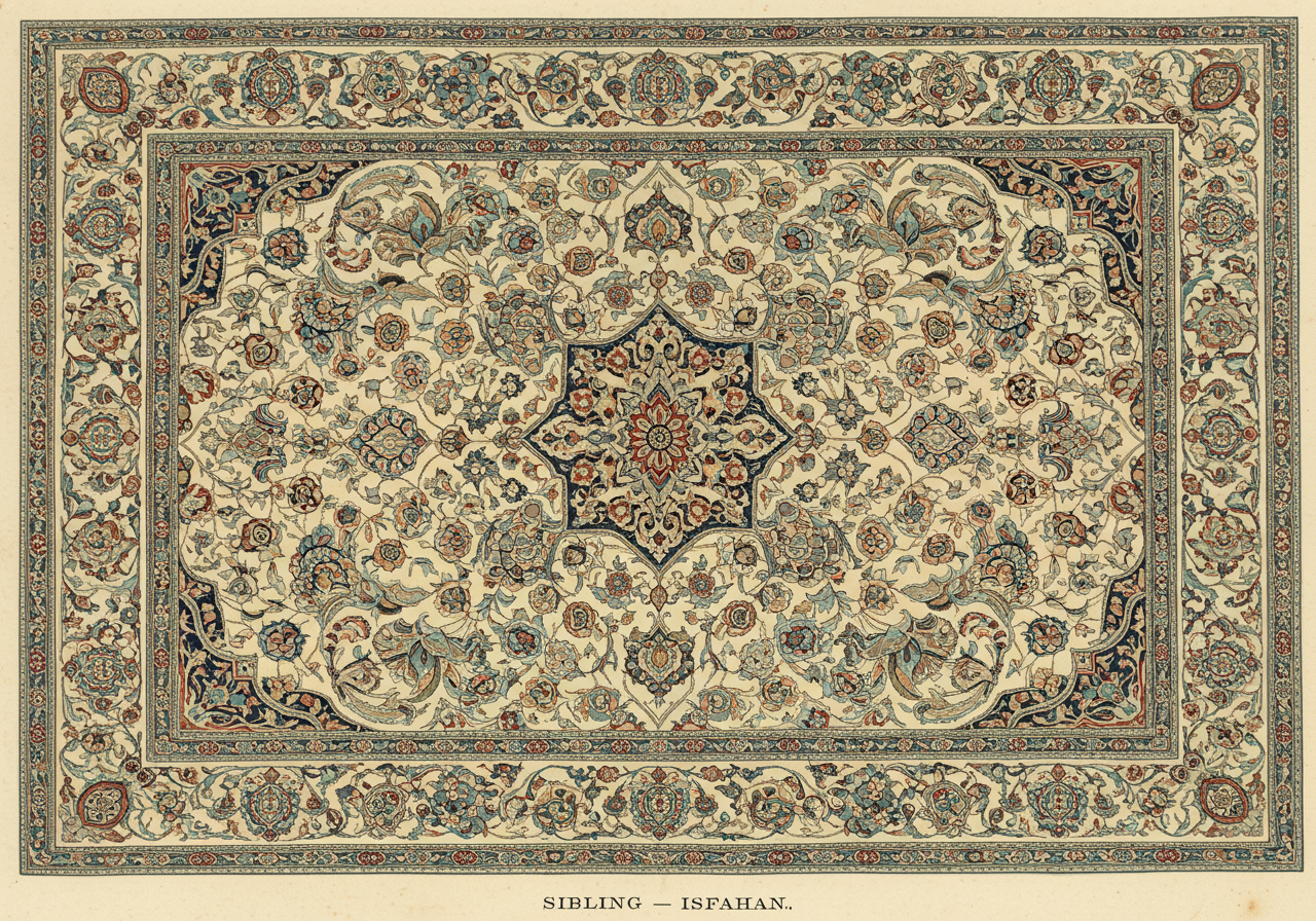 An Isfahan rug with extraordinarily fine knot count on a silk warp foundation, intricate central medallion on a pale ivory ground, densely-packed curvilinear floral field with cloud-bands and palmettes